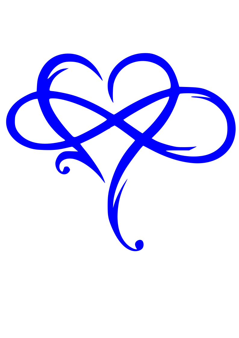 Infinity Heart- Metal Wall Art – Rapid Metal Art