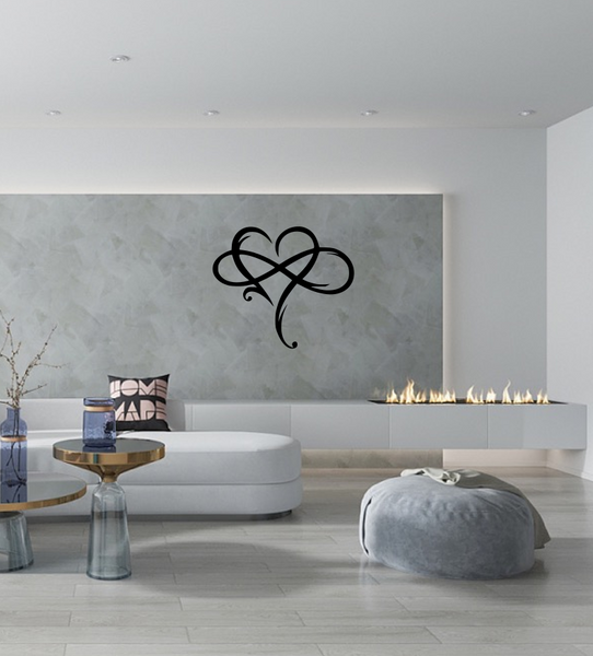 Infinity Heart- Metal Wall Art