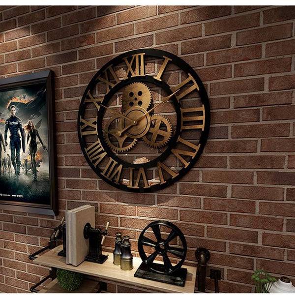 Industrial Gear Wall Clock