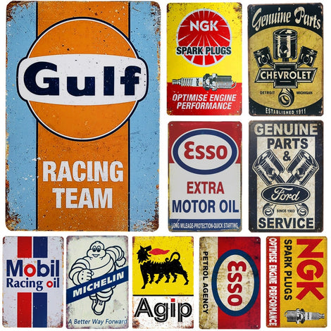 Vintage Racing Signs