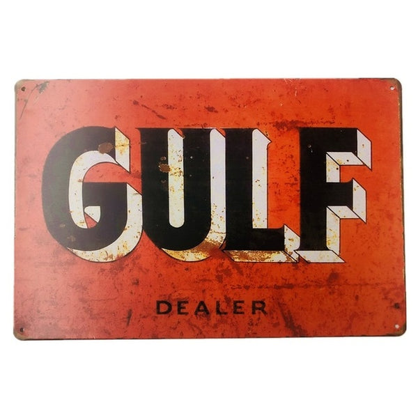 Vintage Oil Racing Signs