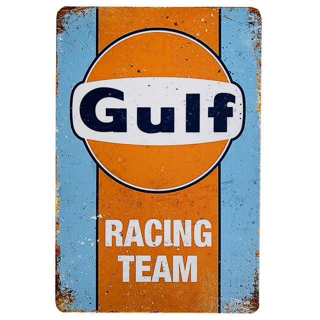 Vintage Oil Racing Signs