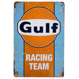 Vintage Oil Racing Signs