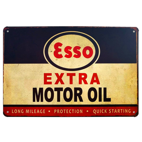 Vintage Oil Racing Signs