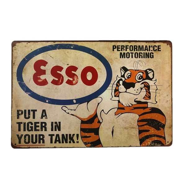 Vintage Oil Racing Signs