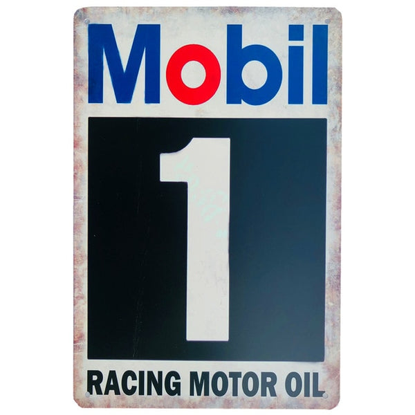 Vintage Oil Racing Signs