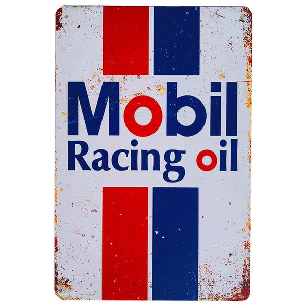 Vintage Oil Racing Signs